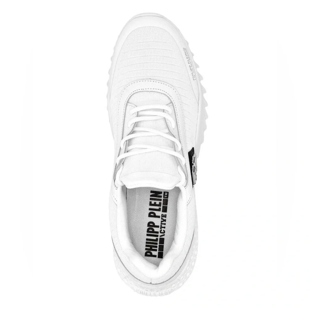 Philipp Plein Runner Hexagon Leather Low-Top Sneakers - Picture 4 of 7